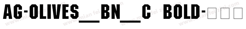 AG-Olives_BN_C Bold字体转换